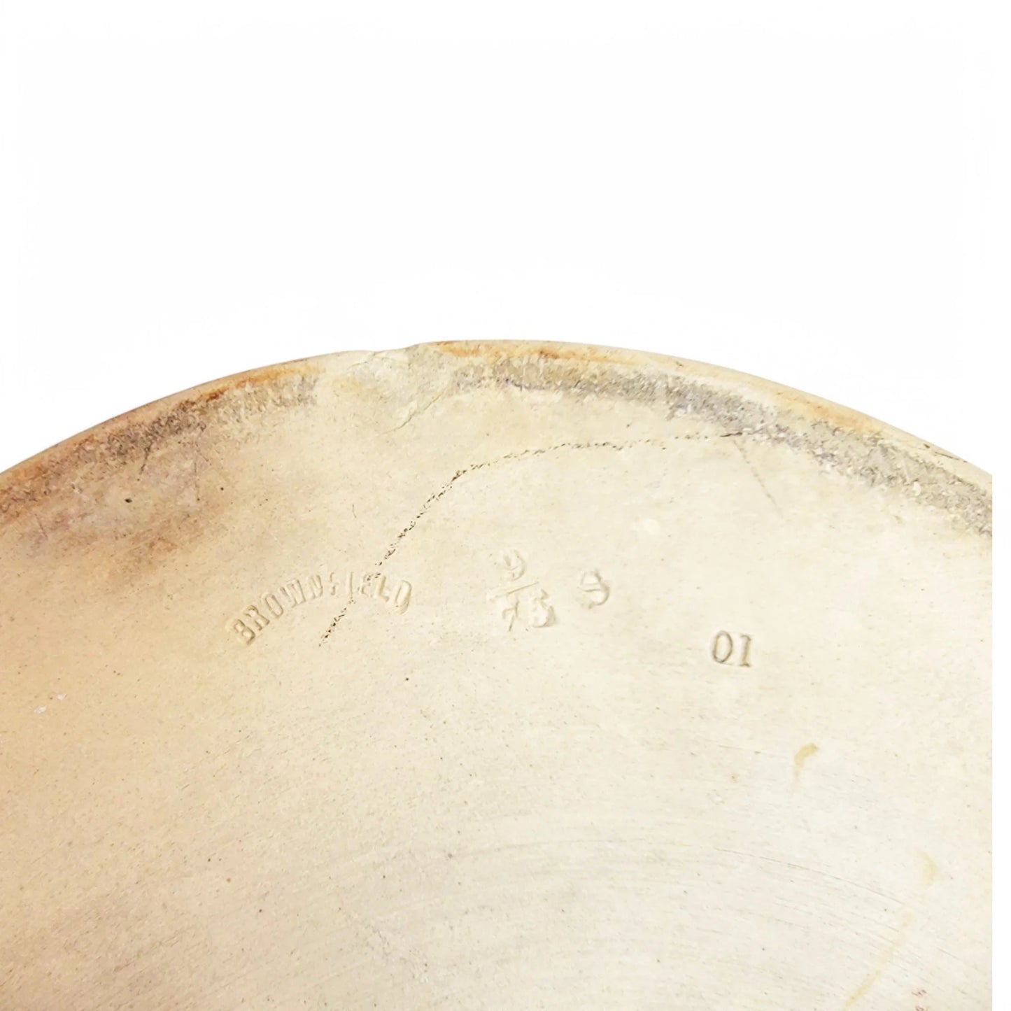 Victorian Brownfield stoneware game pie dish with bird finial and fern relief decoration, 1875