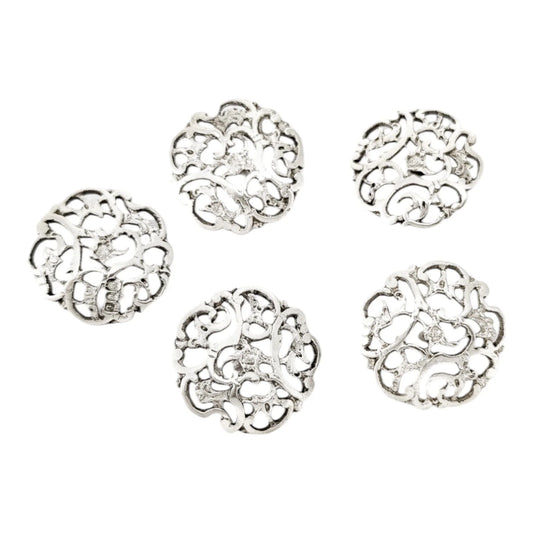 Art Nouveau sterling silver coat buttons, cased, Ceylon Championships prize