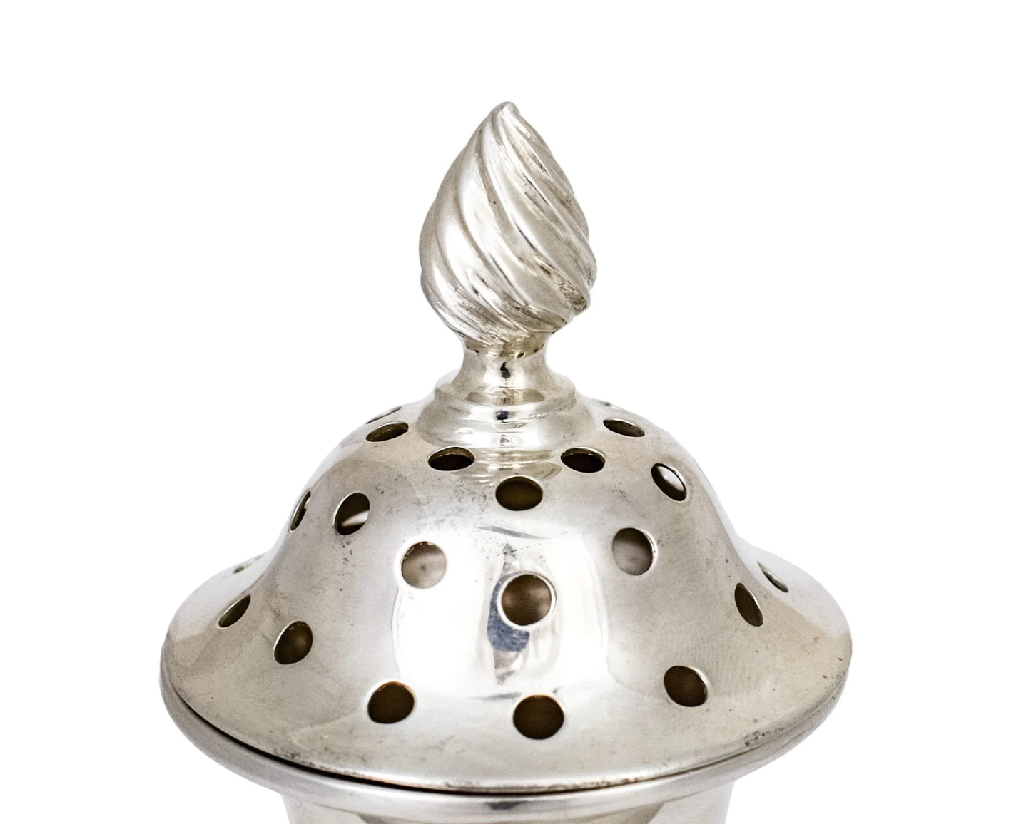 Large Edwardian sterling silver sugar shaker / sifter / caster, Chester, 1906