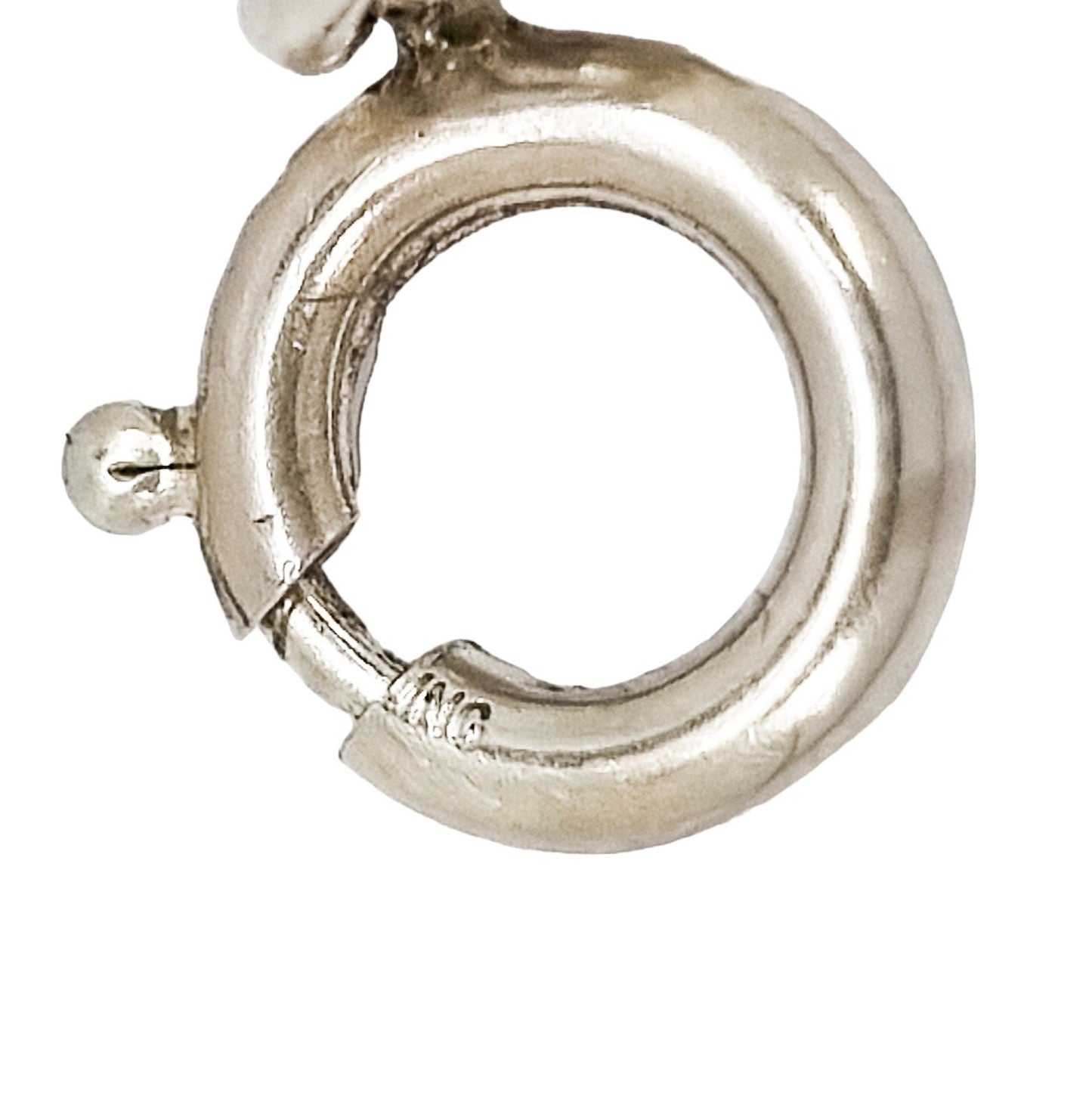 Vintage 1960's thick sterling silver twist rope chain unisex necklace
