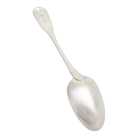 George IV English provincial silver large serving spoon