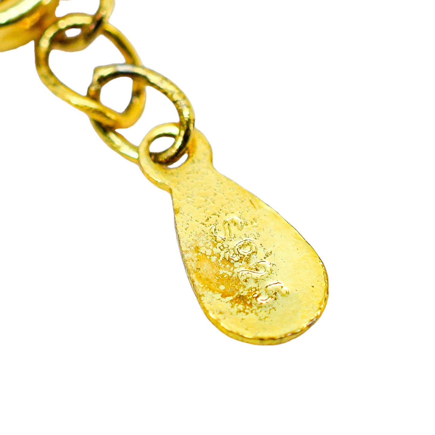 Vintage multi-gem pendant gilt sterling necklace - amethyst, peridot, citrine, garnet, topaz