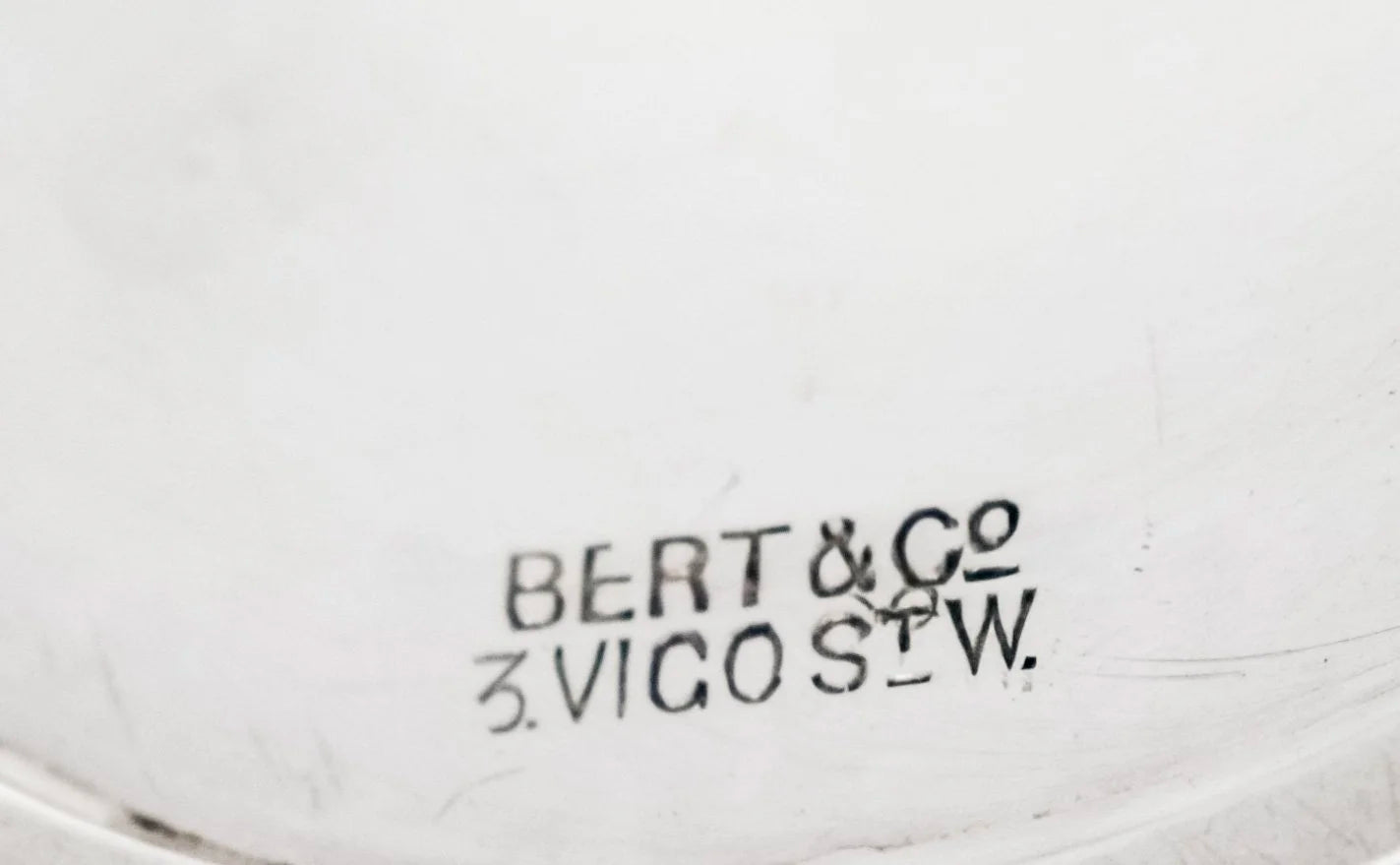 Edwardian sterling silver champagne glass dessert coupe, Bert & Co 1907