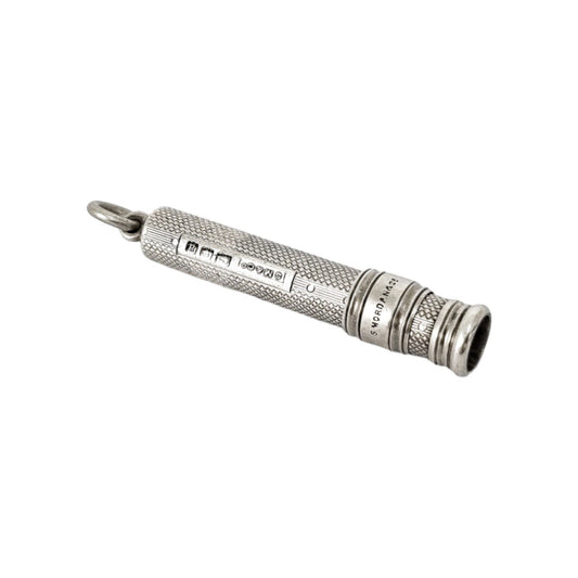 Edwardian Sampson Mordan engine turned mechanical propelling pencil