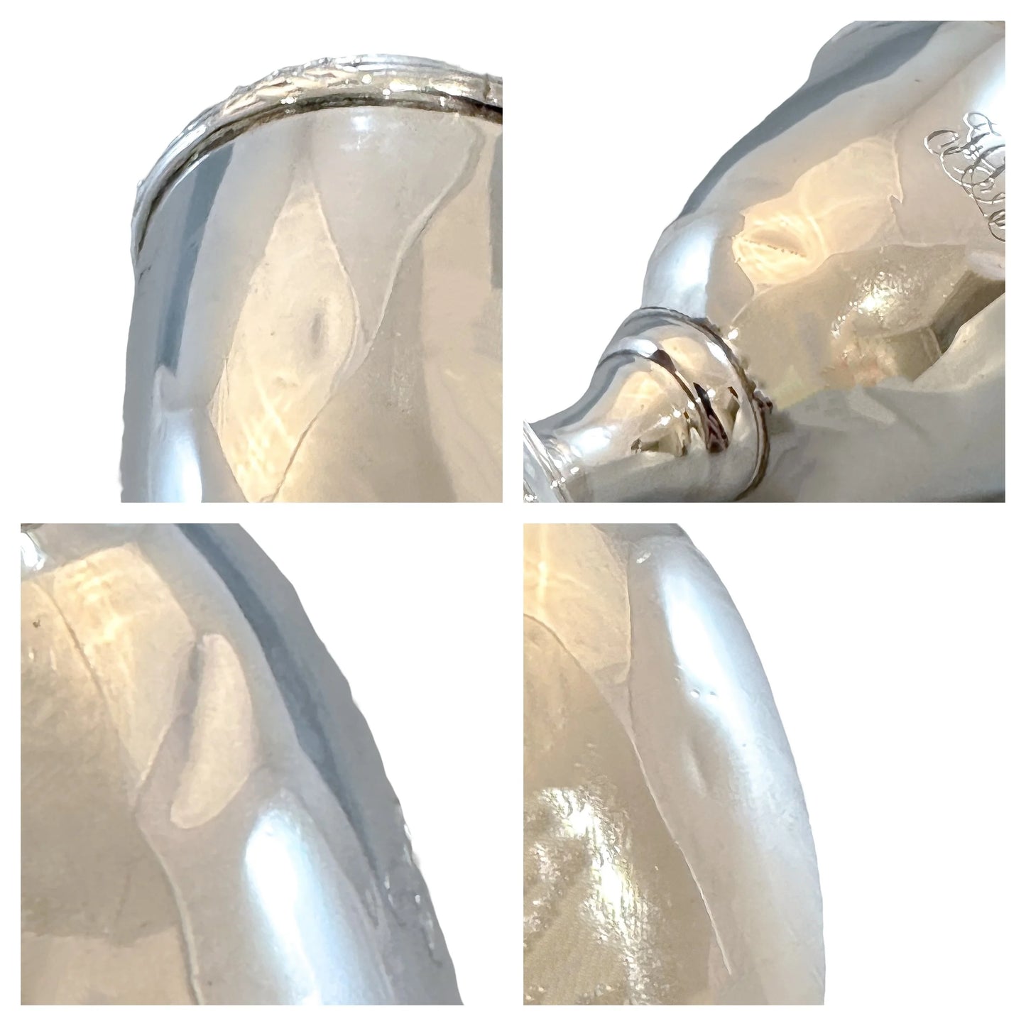 Edwardian sterling silver egg cup / shot glass / Christening or Kiddush cup