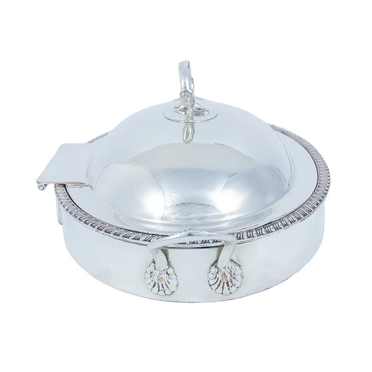 1820's Regency Old Sheffield silver on copper serving entrée chafing warming dish