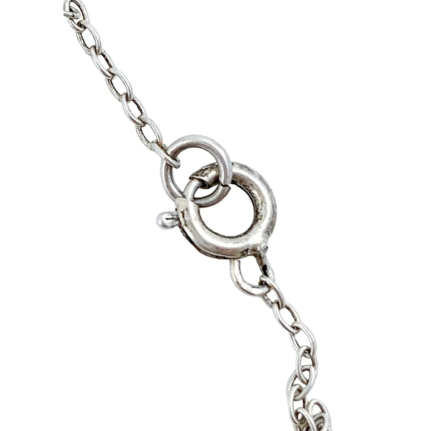 Vintage oval-cut amethyst drop necklace in sterling silver, ideal for Aquarius or Pisces
