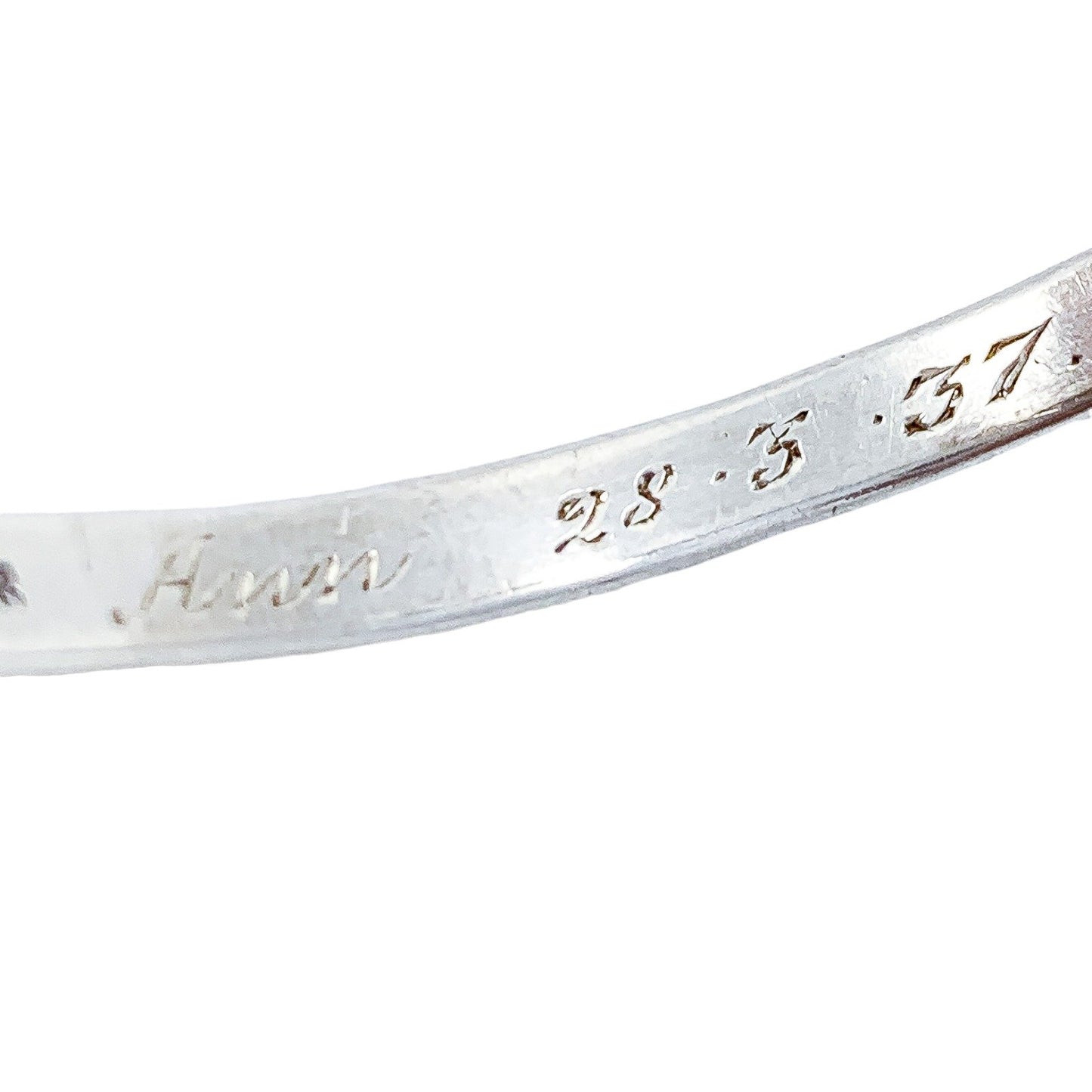 1930s Art Deco sterling silver child’s expandable buckle bracelet by Henry Griffith & Sons