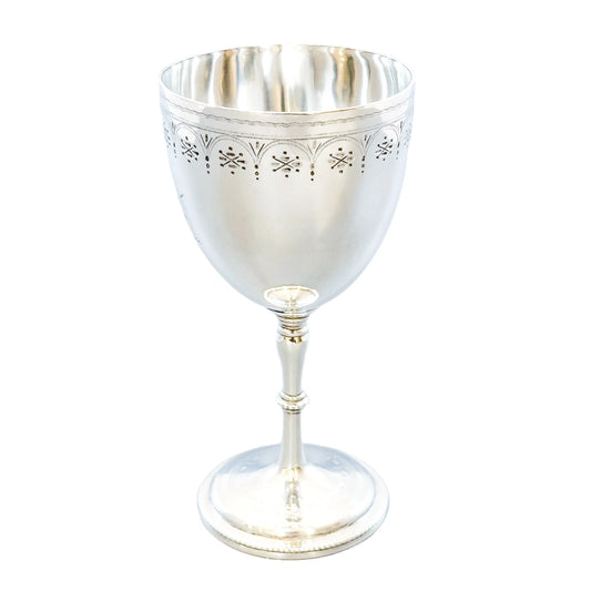 Mid-Victorian sterling silver chalice