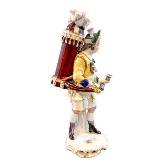 19th century French Samson, Paris porcelain figurine of fireman