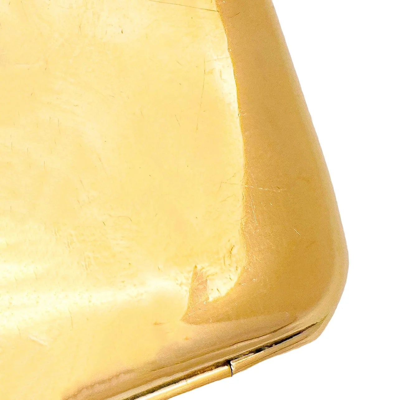 Edwardian 9ct gold vesta match case, Ramsden & Carr, 1907
