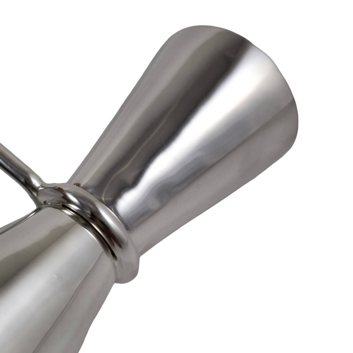 Silver plated bar accessory cocktail making set – corkscrew, double shot measure, ice scoop, bottle opener