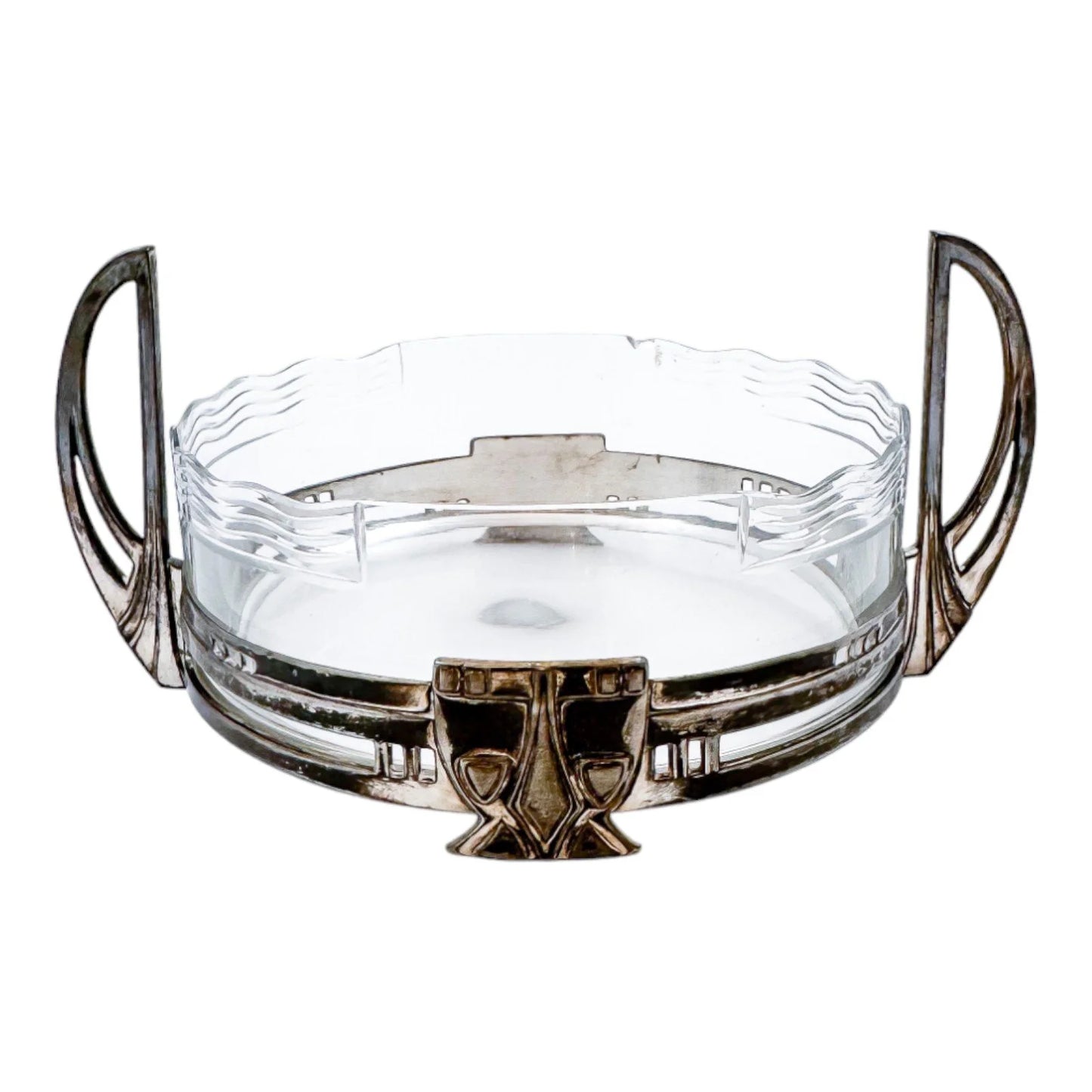 Jugendstil Art Nouveau WMF silver plated and glass centrepiece bowl / planter