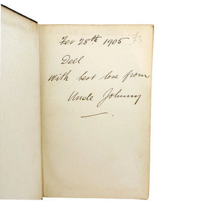 Illustrated leather bound first edition thus of "Alice's Adventures in Wonderland"