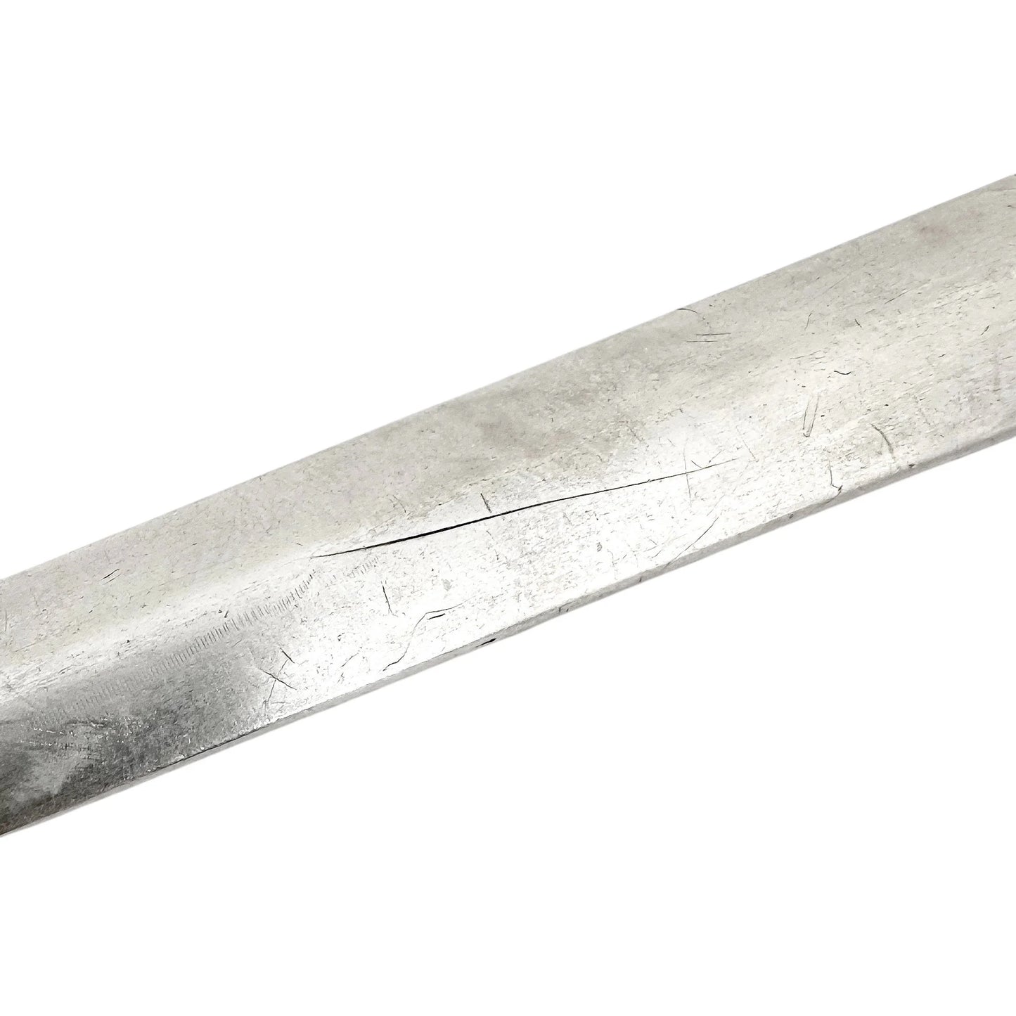 George III sterling silver meat skewer / letter opener with ring handle