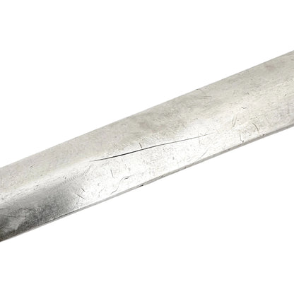 George III sterling silver meat skewer / letter opener with ring handle
