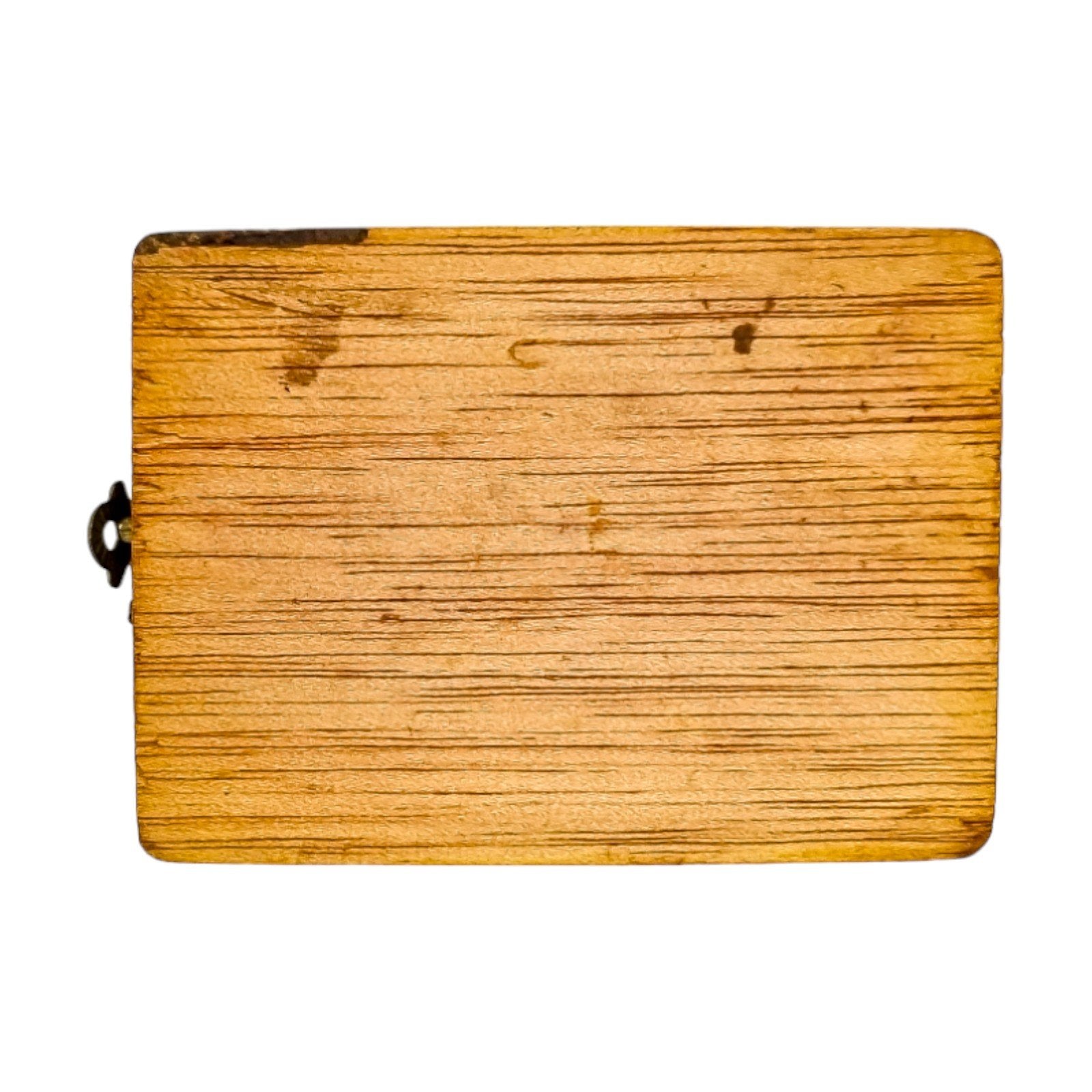 Edwardian olive wood rosary box with Jerusalem cross, Holy Land