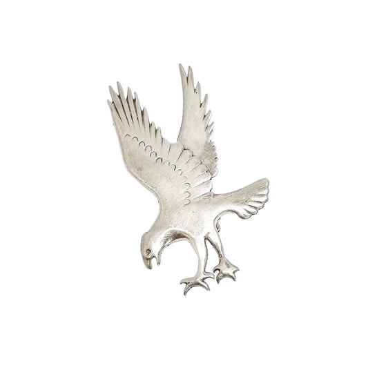 Vintage Ola M Gorie sterling silver osprey eagle brooch