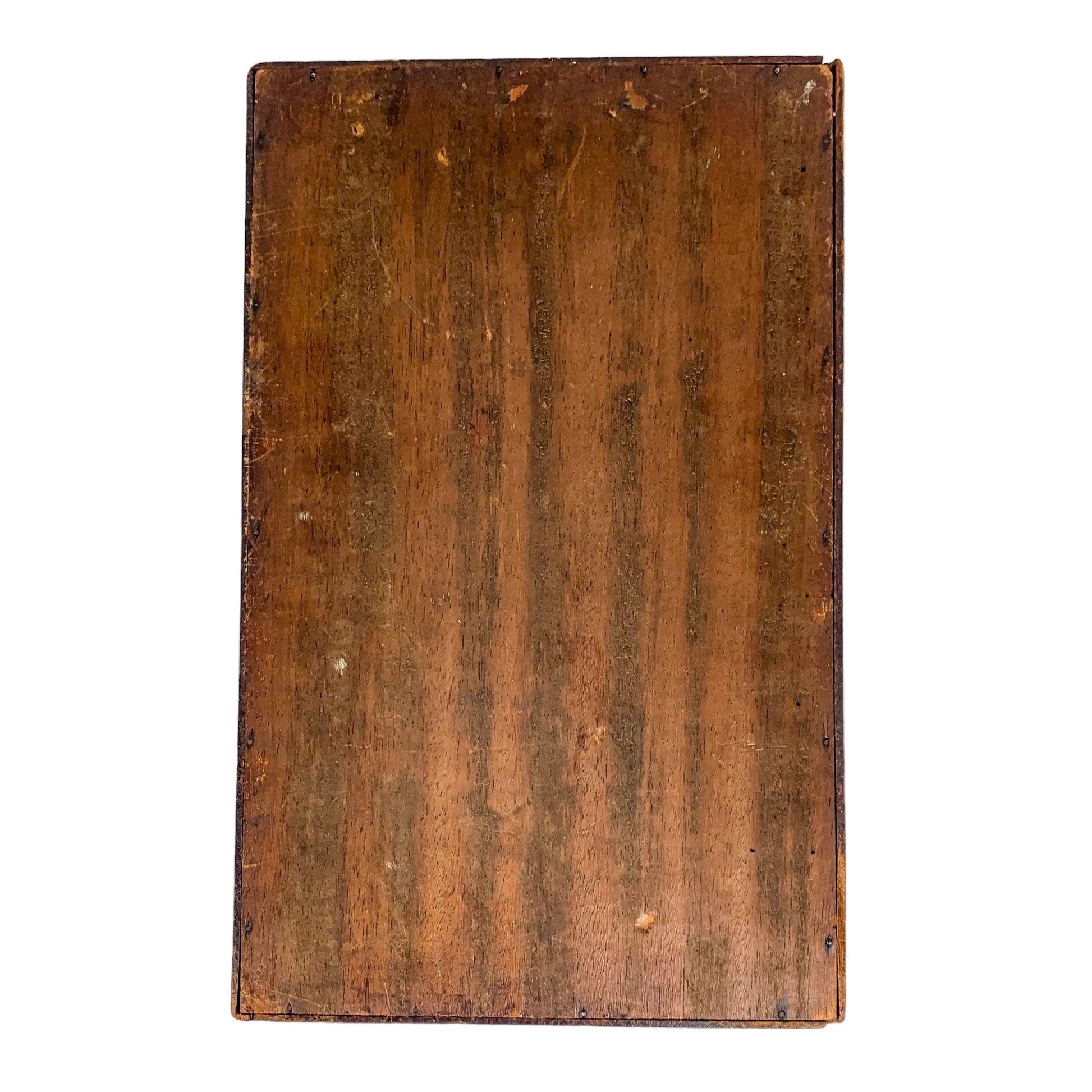 Wooden Victorian portable travelling campaign folding card table with labelled card slots