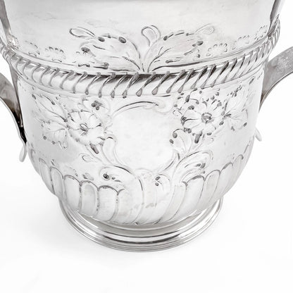 Georgian sterling silver two handled sugar bowl / porringer, William & Robert Peaston, 1761