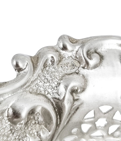 Edwardian sterling silver bonbon trinket dish bowl in Art Nouveau style, William Aitken 1906