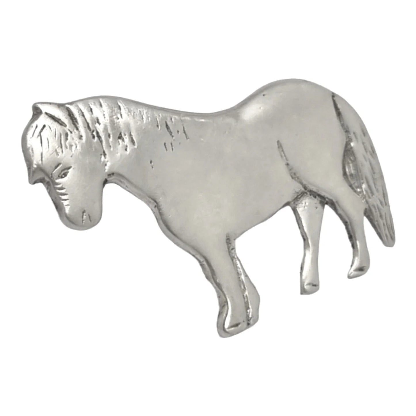 Scottish Shetland pony sterling silver brooch