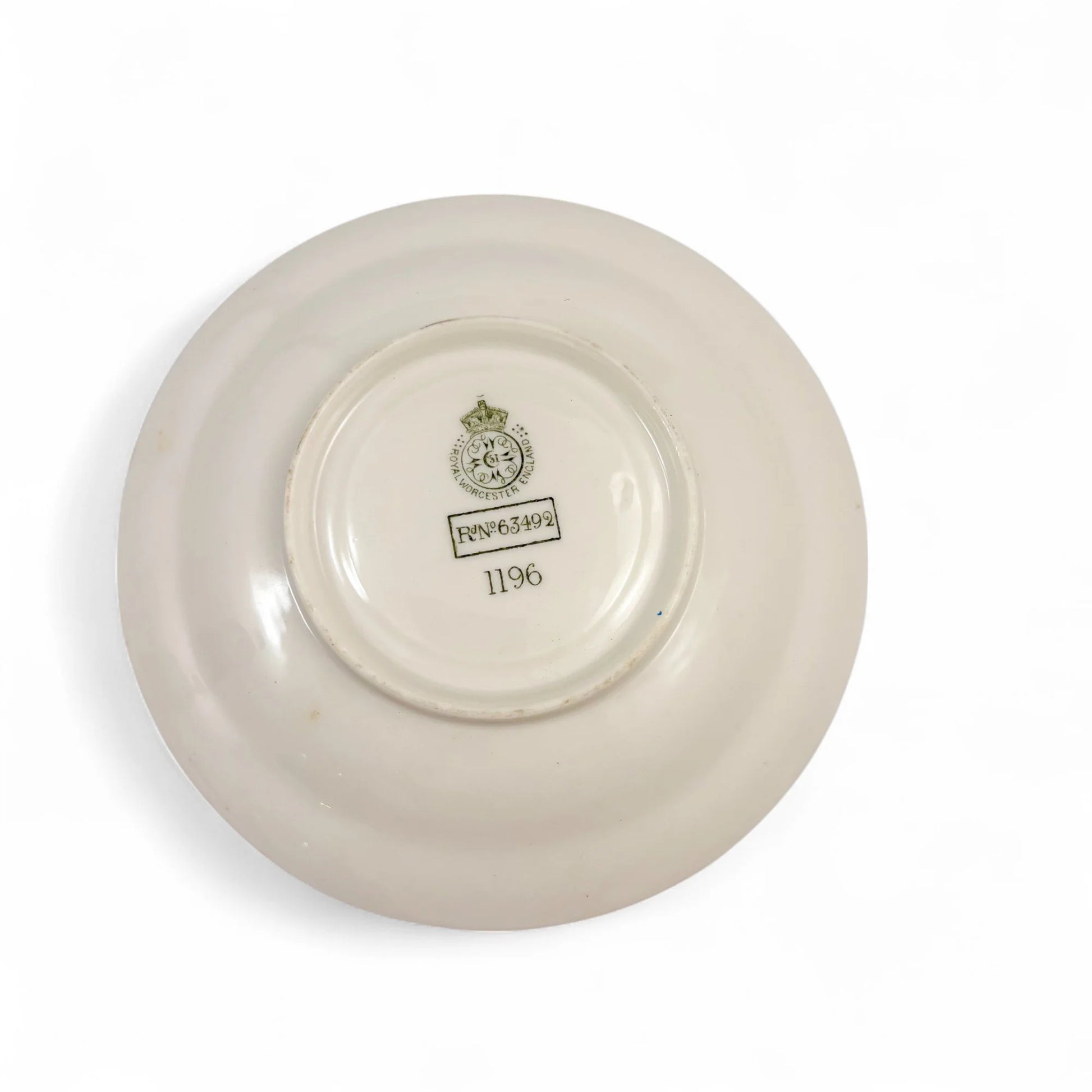 Royal Worcester porcelain tea cup and saucers, 1891–1902