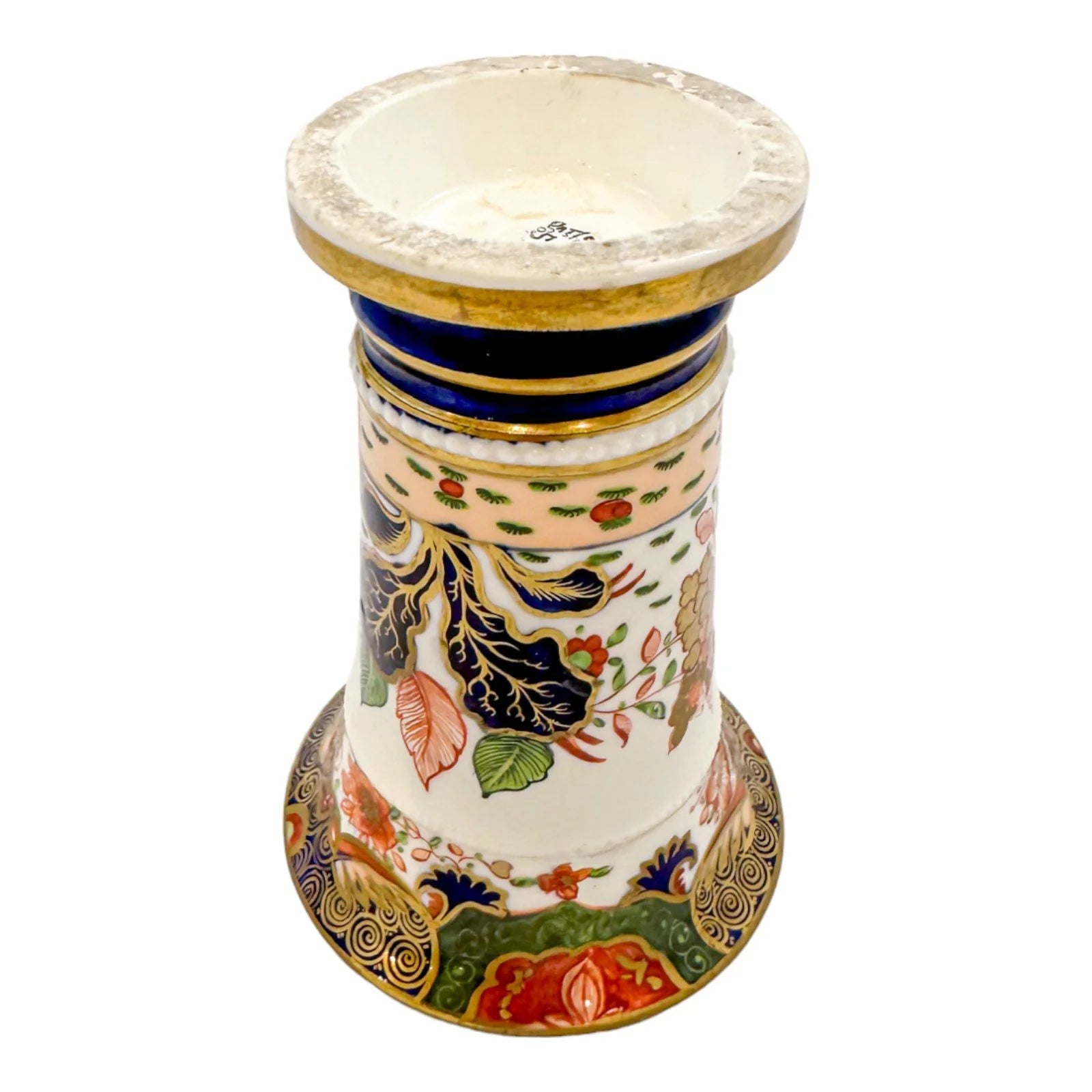 Georgian Spode porcelain gold Imari miniature spill vase / matchpot