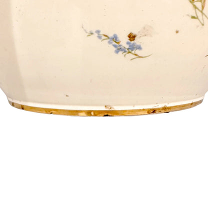 Victorian Royal Doulton cachepot / planter / jardiniere in floral foliate Imari design