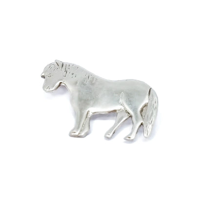 Scottish Shetland pony sterling silver brooch