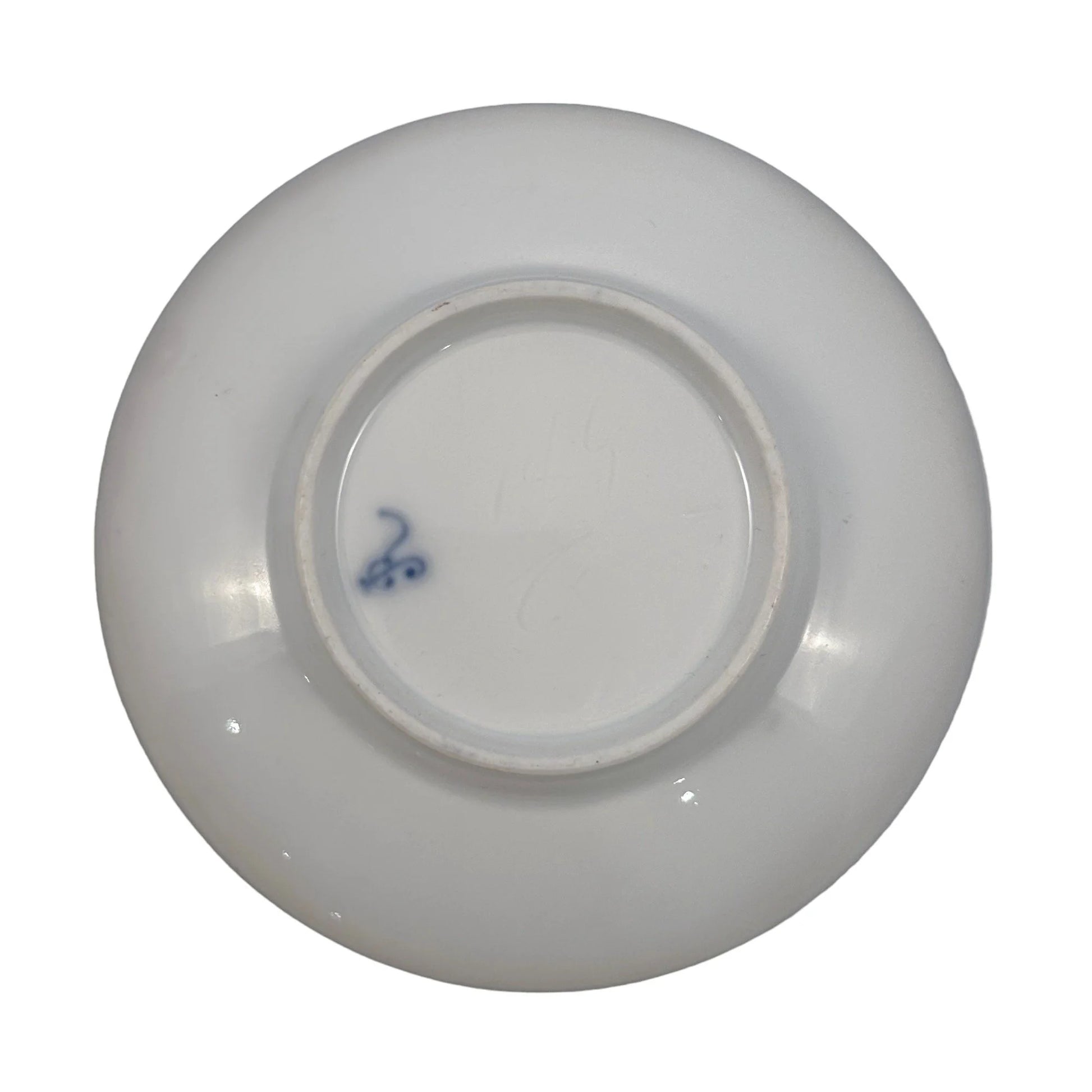 19th century 'Augustus Rex' German porcelain trembleuse cup and matching saucer