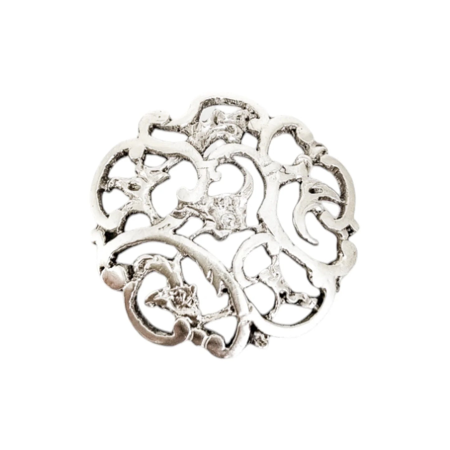 Art Nouveau sterling silver coat buttons, cased, Ceylon Championships prize
