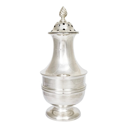 Large Edwardian sterling silver sugar shaker / sifter / caster, Chester, 1906