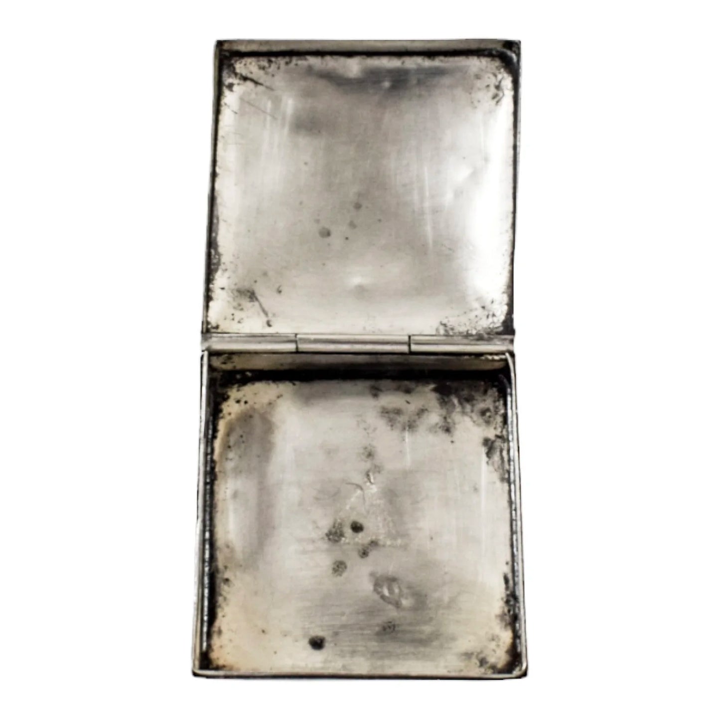 Vintage sterling silver Pachuca Hidalgo Mexican snuff pill box