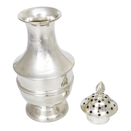 Large Edwardian sterling silver sugar shaker / sifter / caster, Chester, 1906