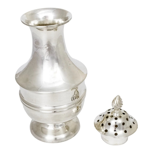Large Edwardian sterling silver sugar shaker / sifter / caster, Chester, 1906