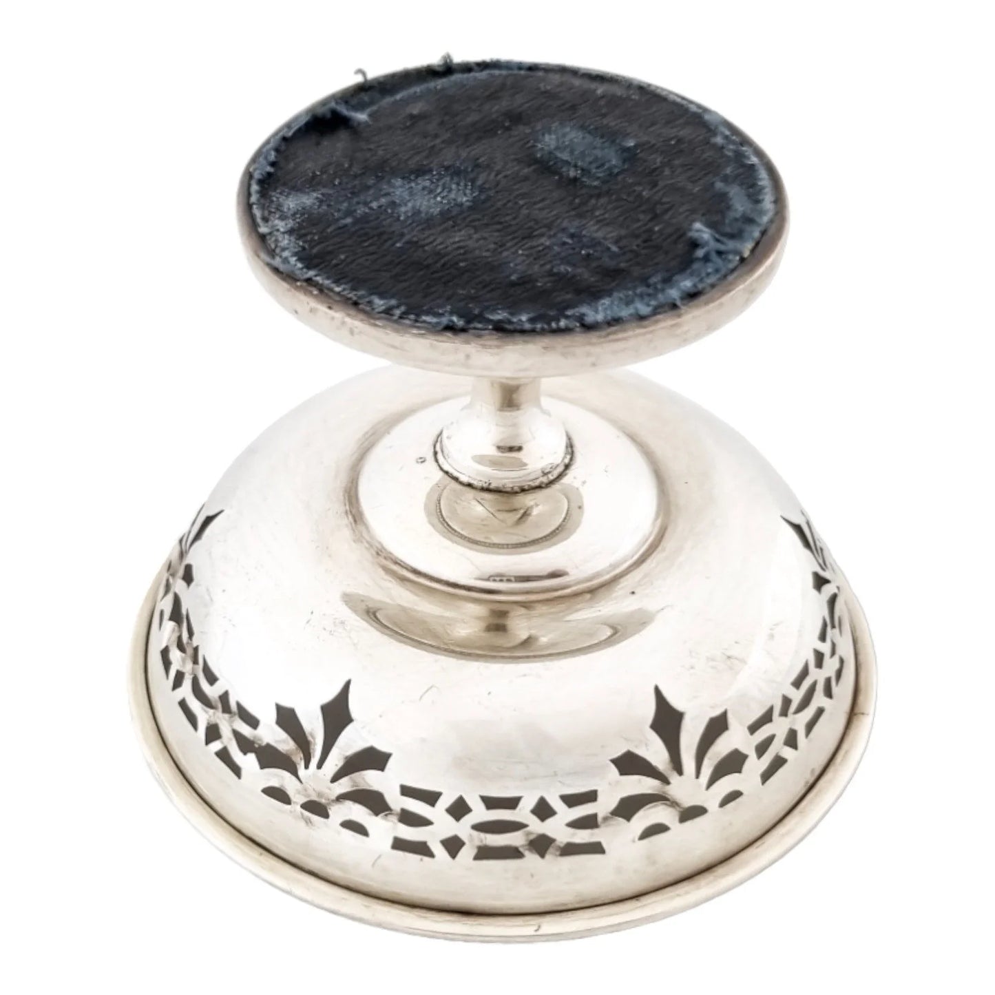 Art Deco sterling silver small sweetmeat tazza bowl dish