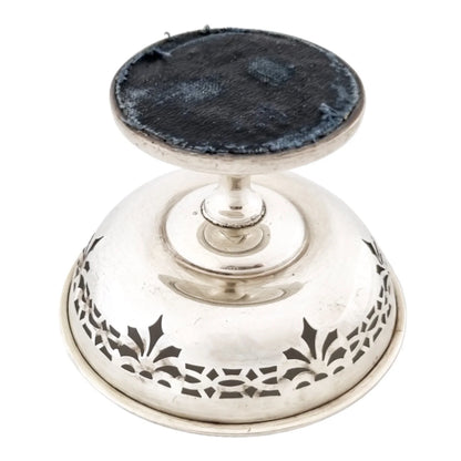 Art Deco sterling silver small sweetmeat tazza bowl dish