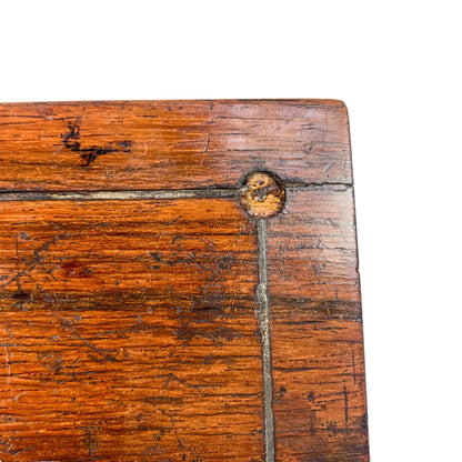 Victorian mahogany and mother of pearl jewellery trinket storage box
