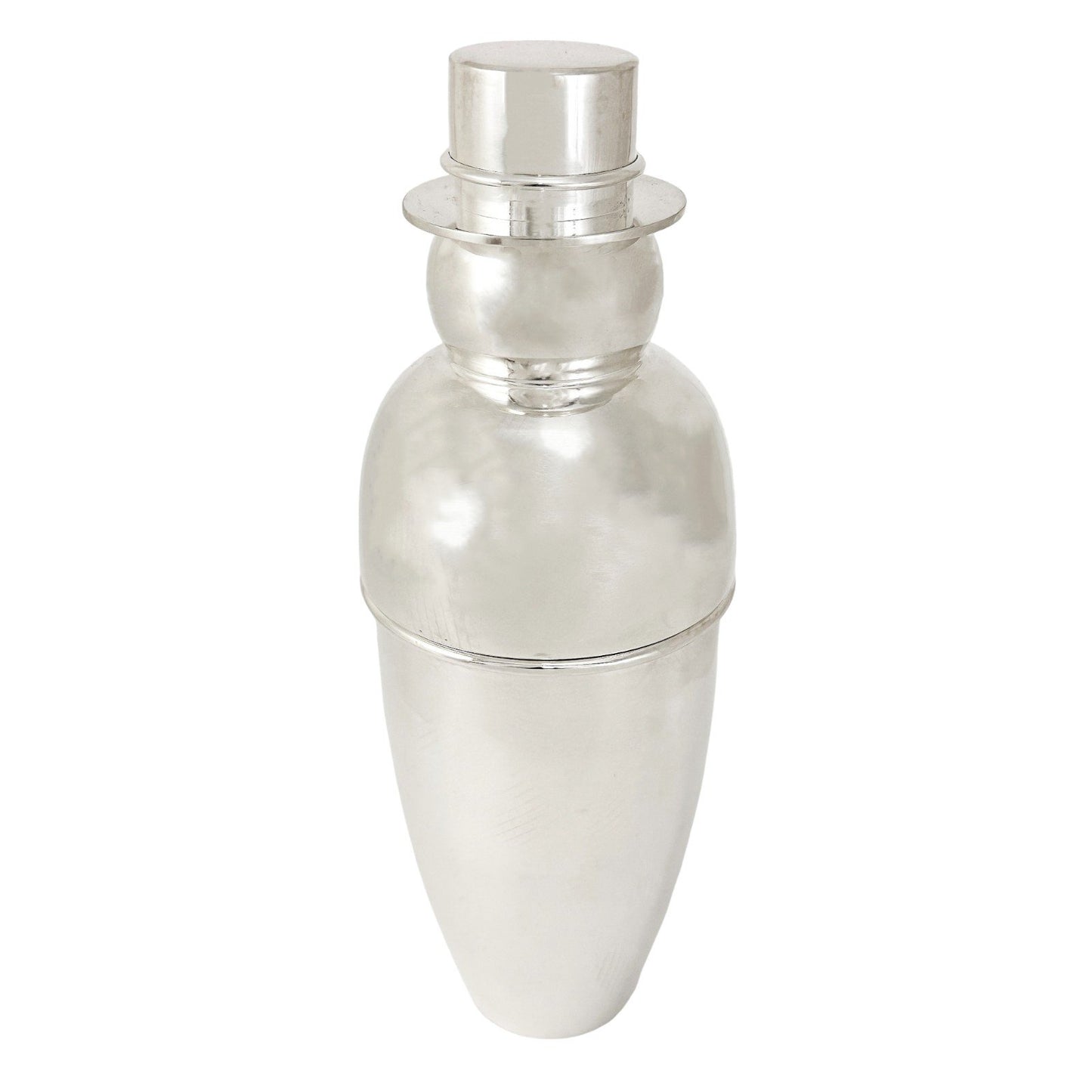 Art Deco Snowman silver plated novelty cocktail shaker 600 ml