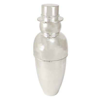 Art Deco Snowman silver plated novelty cocktail shaker 600 ml