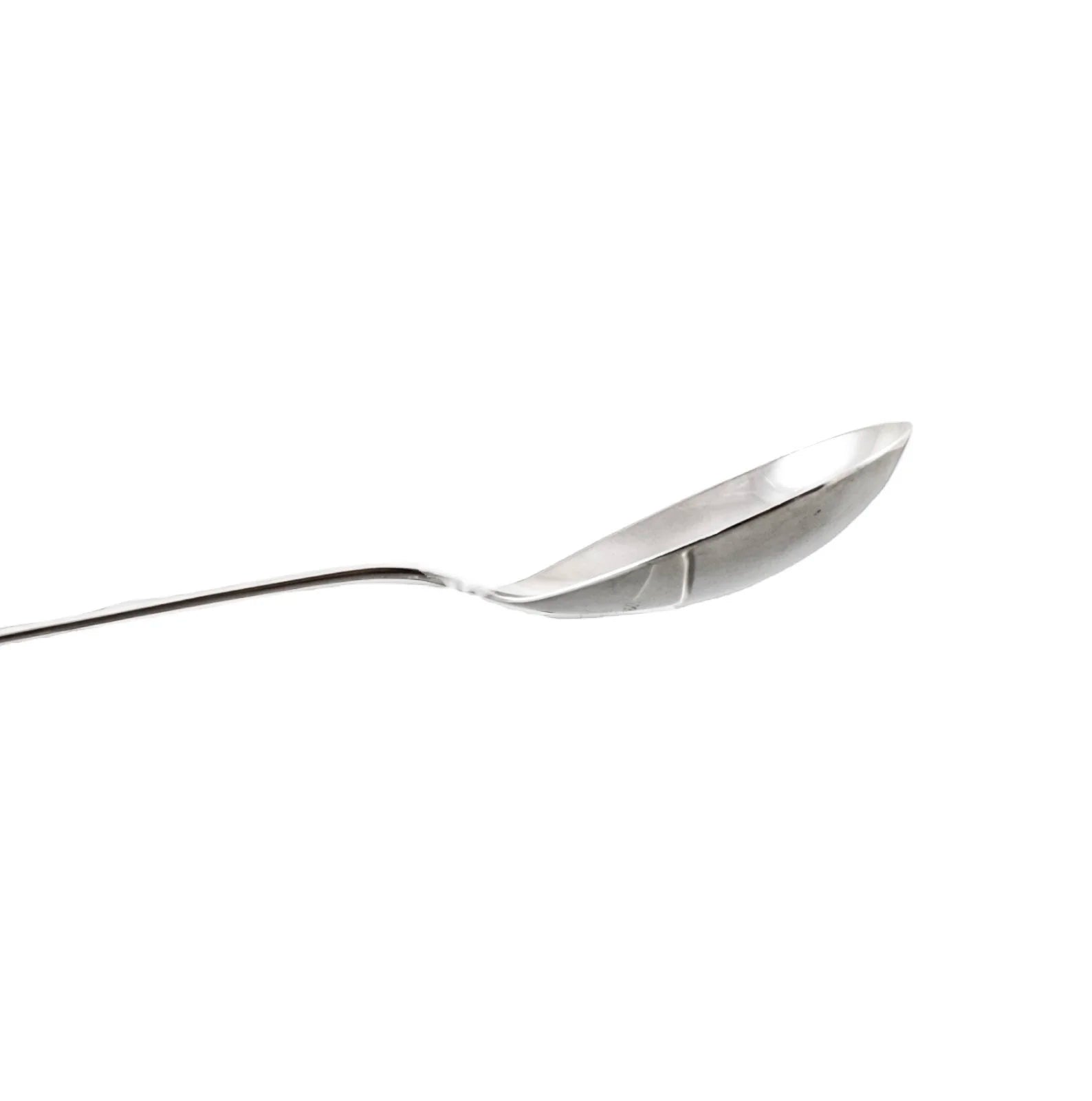 1920's Georg Jensen 830 silver Lily of the Valley / Rose / Liljekonval salad serving spoon