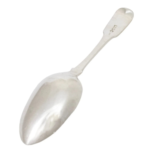 Early Victorian provincial silver Scottish large serving spoon