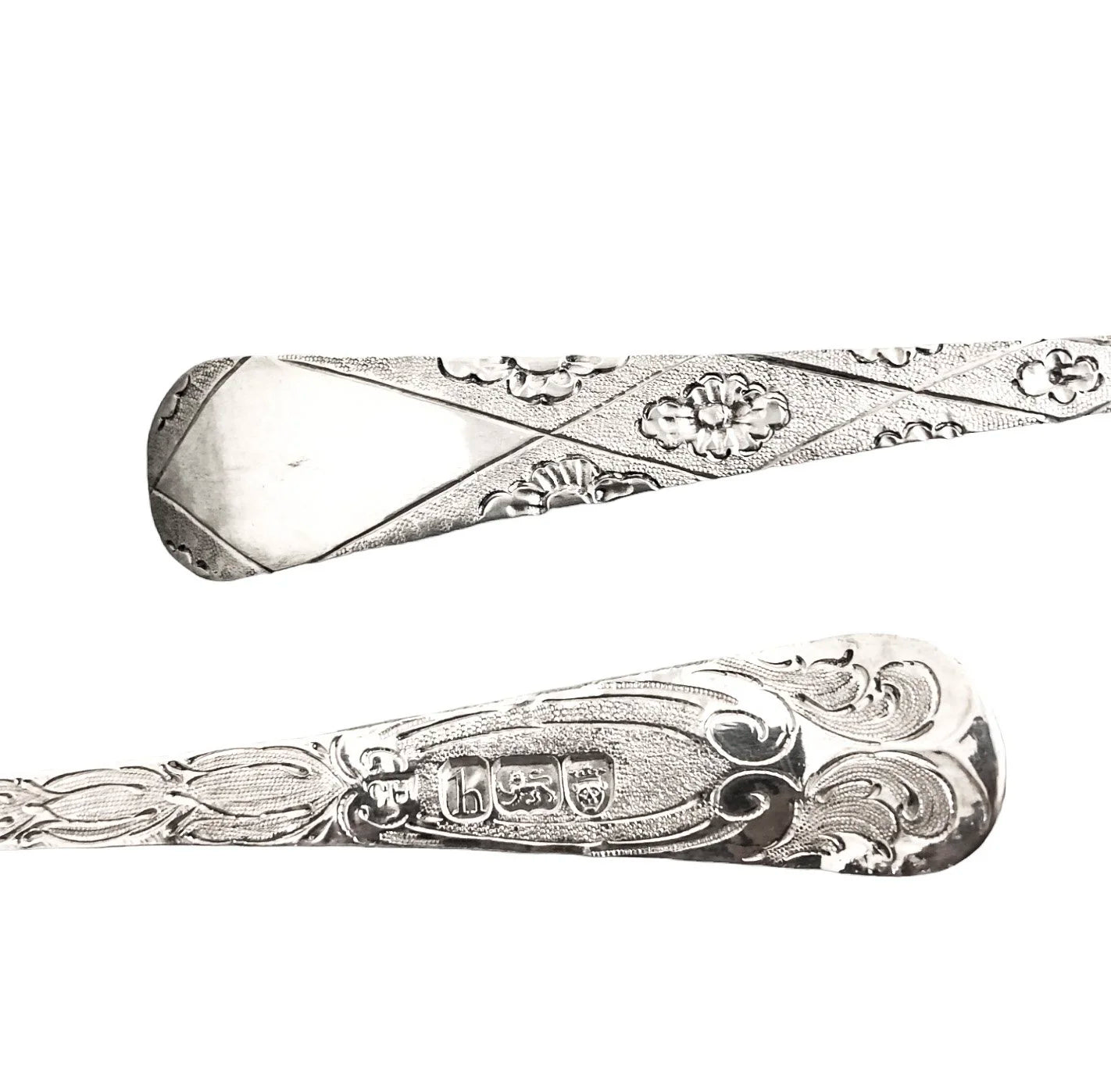 George III gilt sterling silver berry spoons, 1783
