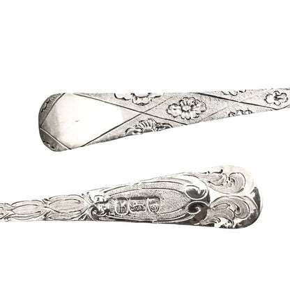 George III gilt sterling silver berry spoons, 1783