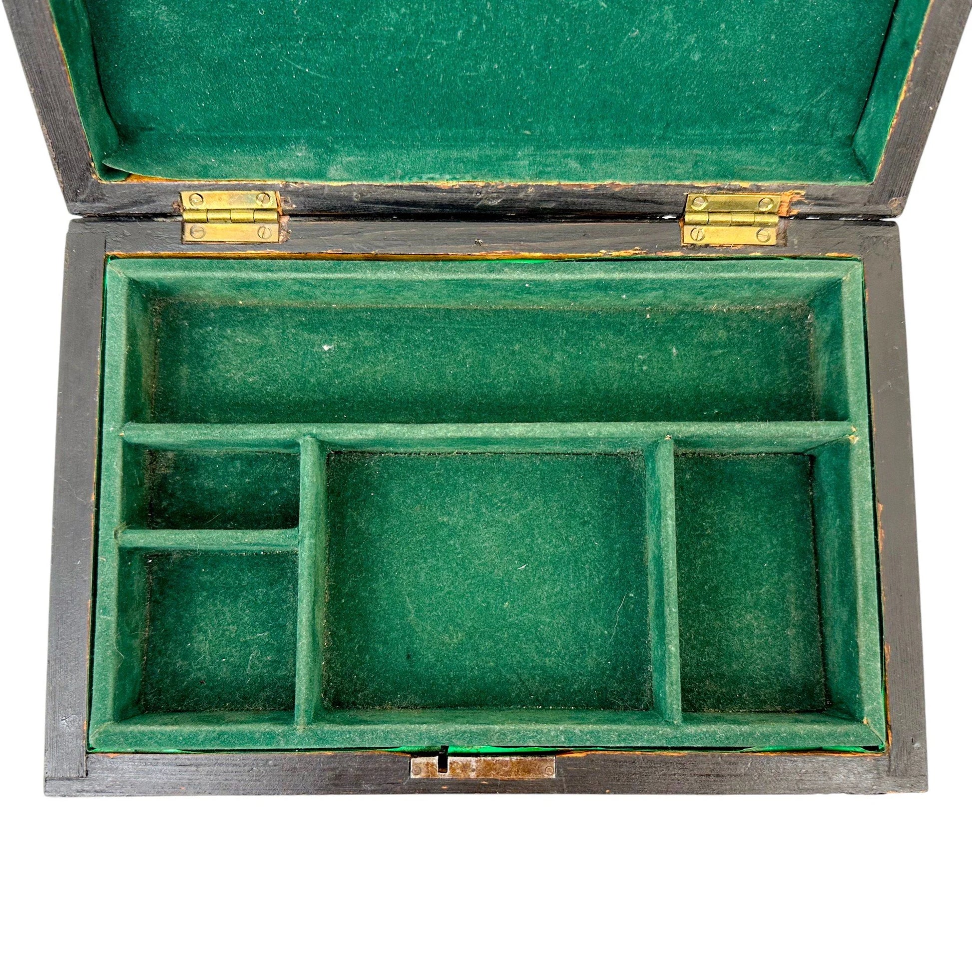Victorian domed Tunbridge Ware storage jewellery box with lift out tray