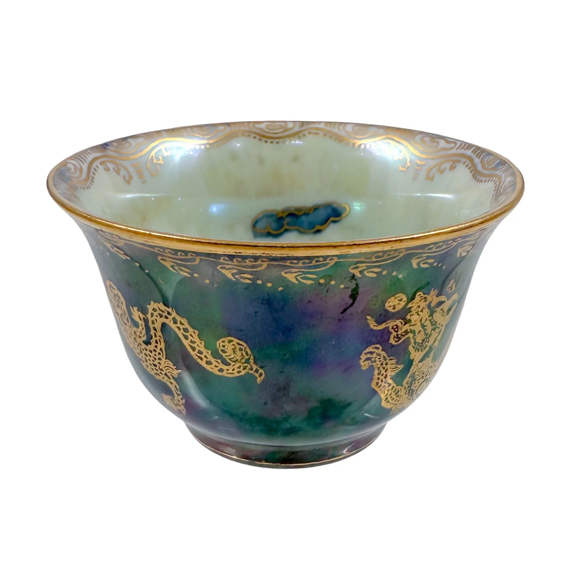 1920's Wedgwood Daisy Makeig-Jones "Dragon chasing pearl of wisdom" bowl