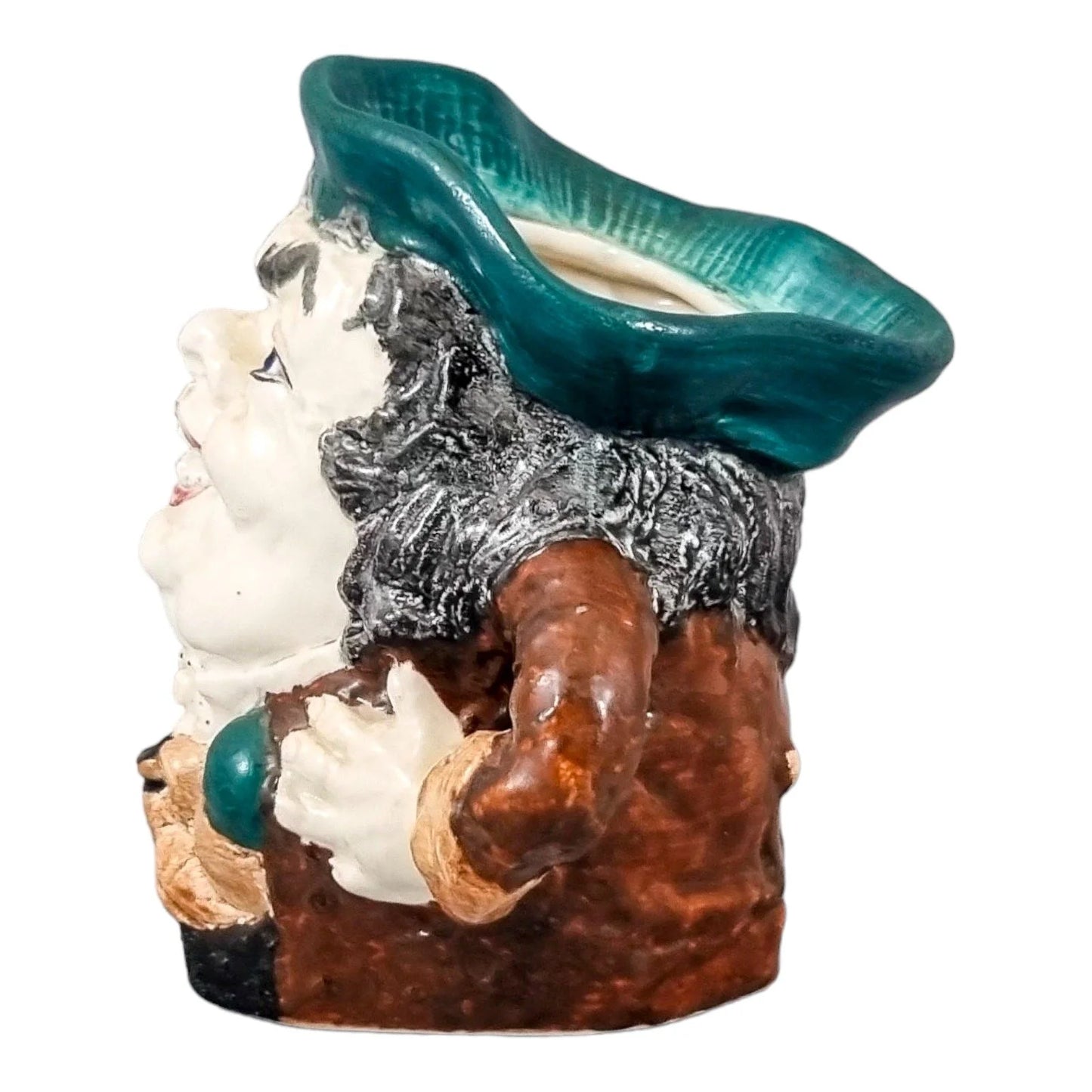 Vintage grotesque "Burleigh Ware" Toby character jug, grimacing Georgian man