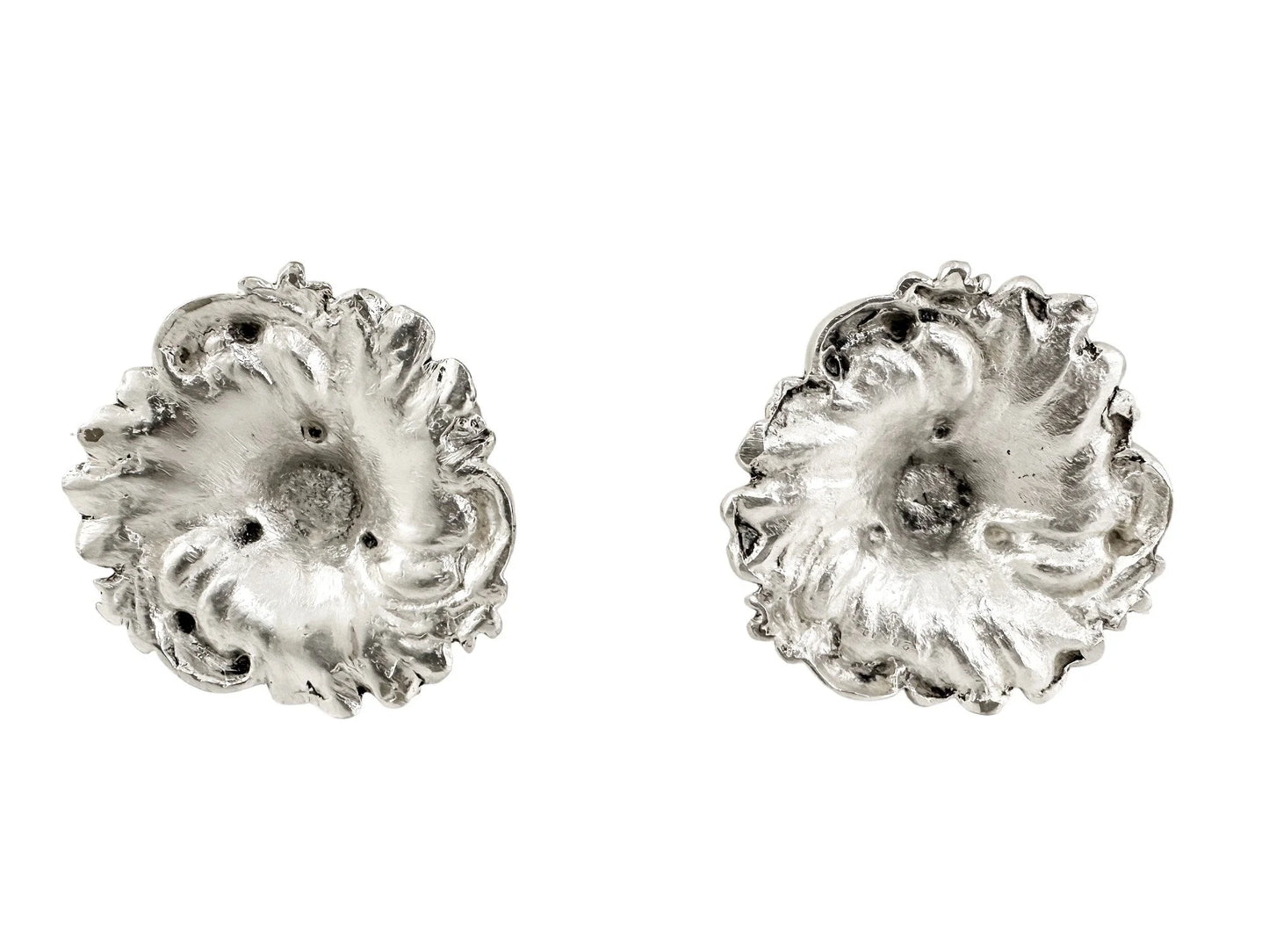 Edwardian Elkington silver plated Rococo candlesticks