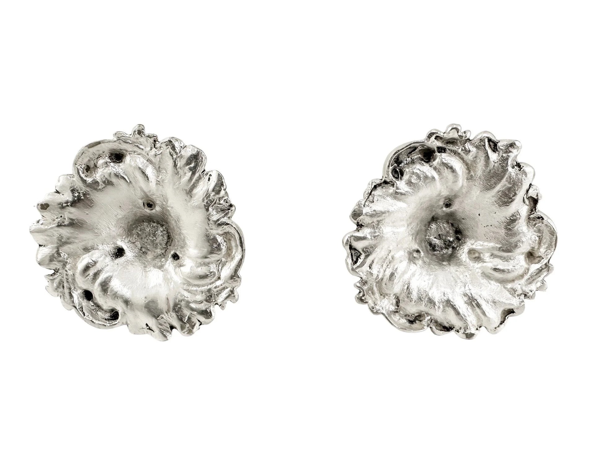Edwardian Elkington silver plated Rococo candlesticks